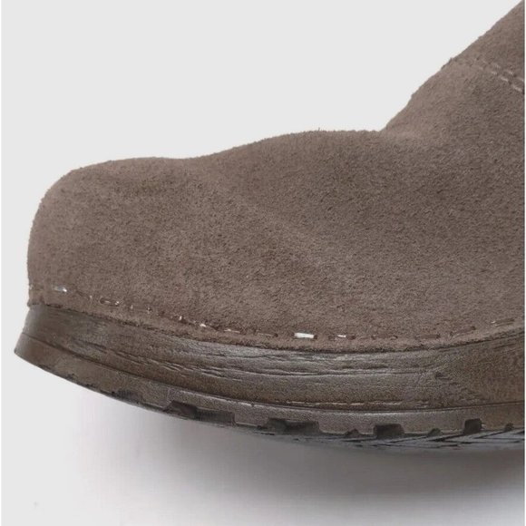 Sanita Taupe Suede Ankle Booties - Picture 12 of 12